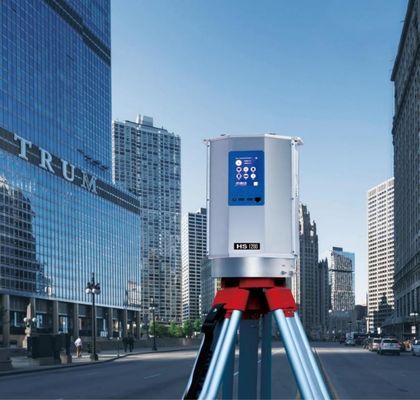 Máy quét tia laze 3D trên mặt đất có độ chính xác cao 1.2km HS1200 500kHz PRR