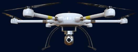Tải trọng tối đa 120 phút 8kg Nhiều cánh quạt UAV dài120 Khả năng chống mưa nhẹ Máy bay không người lái sáu trục