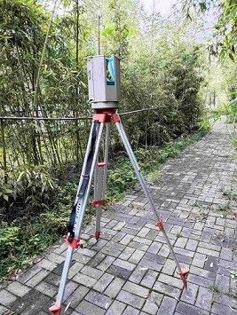 Máy quét tia laze tầm xa 3D 500m HS500i Độ chính xác 5mm @ 40m để theo dõi biến dạng