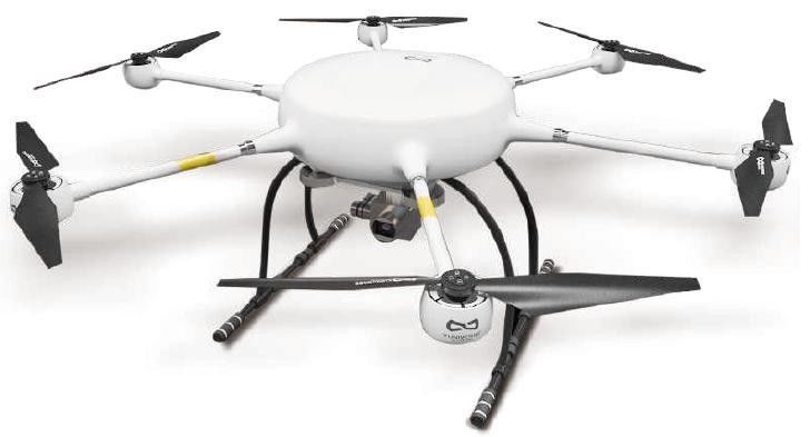 Tải trọng tối đa 120 phút 8kg Nhiều cánh quạt UAV dài120 Khả năng chống mưa nhẹ Máy bay không người lái sáu trục