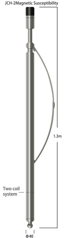 10-10000 × 10-4 SI Công cụ ghi nhật ký hai cuộn dây Khả năng cảm ứng từ tính với độ phân giải F.S 5%