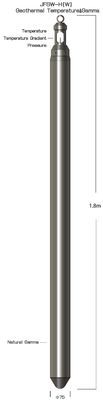 Dải gamma tự nhiên 0 ～ 65000CPS Tinh thể NaI + Bộ nhân quang Nhiệt độ địa nhiệt & Gamma
